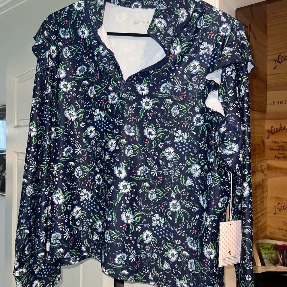 NWT Smith and Quinn Ruffle Pullover